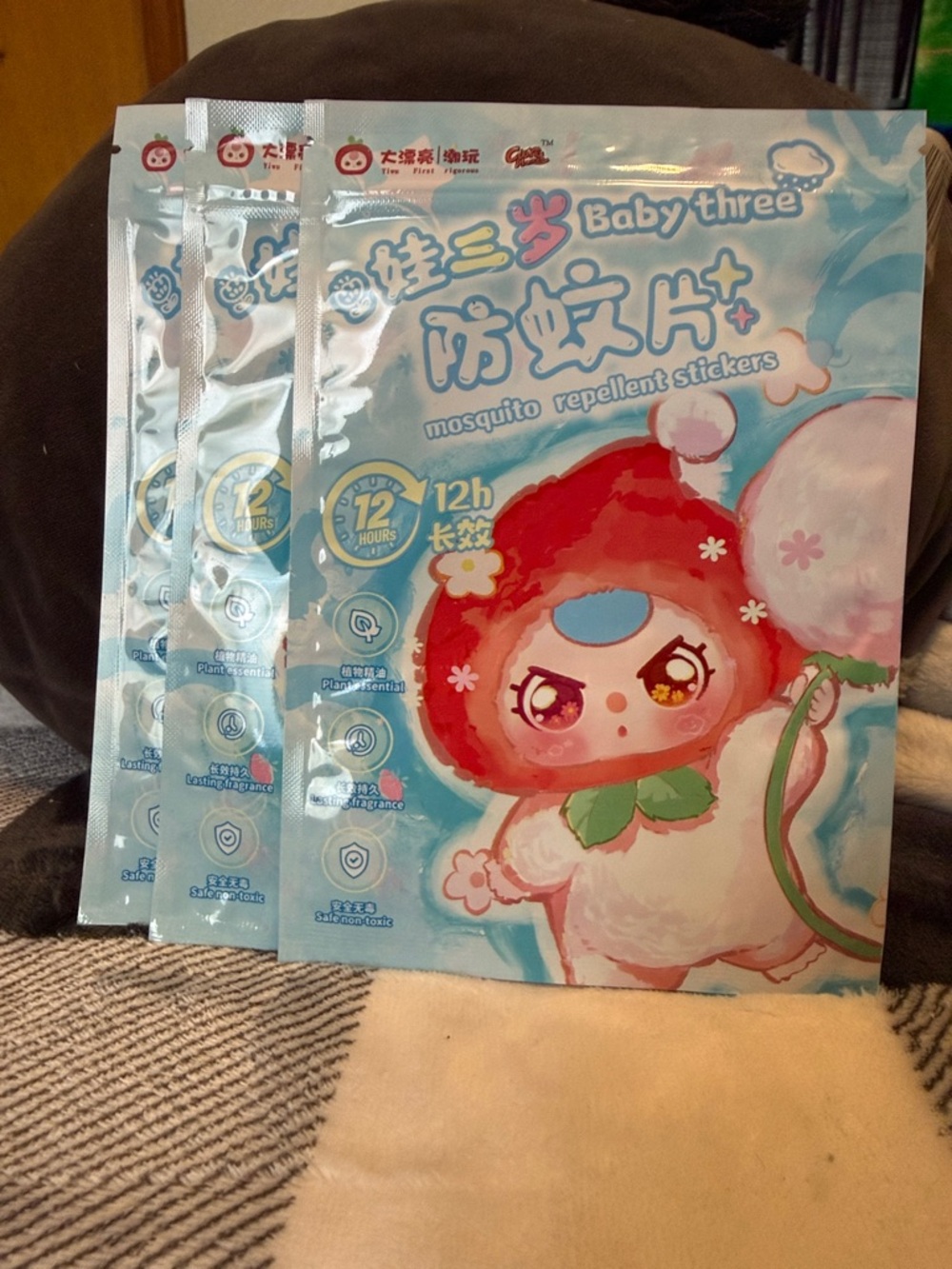 Authentic BabyThree Mosquito Repellent Stickers